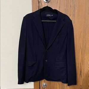 Ralph Lauren Navy Cotton Blazer